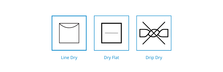 dry type laundry symbols