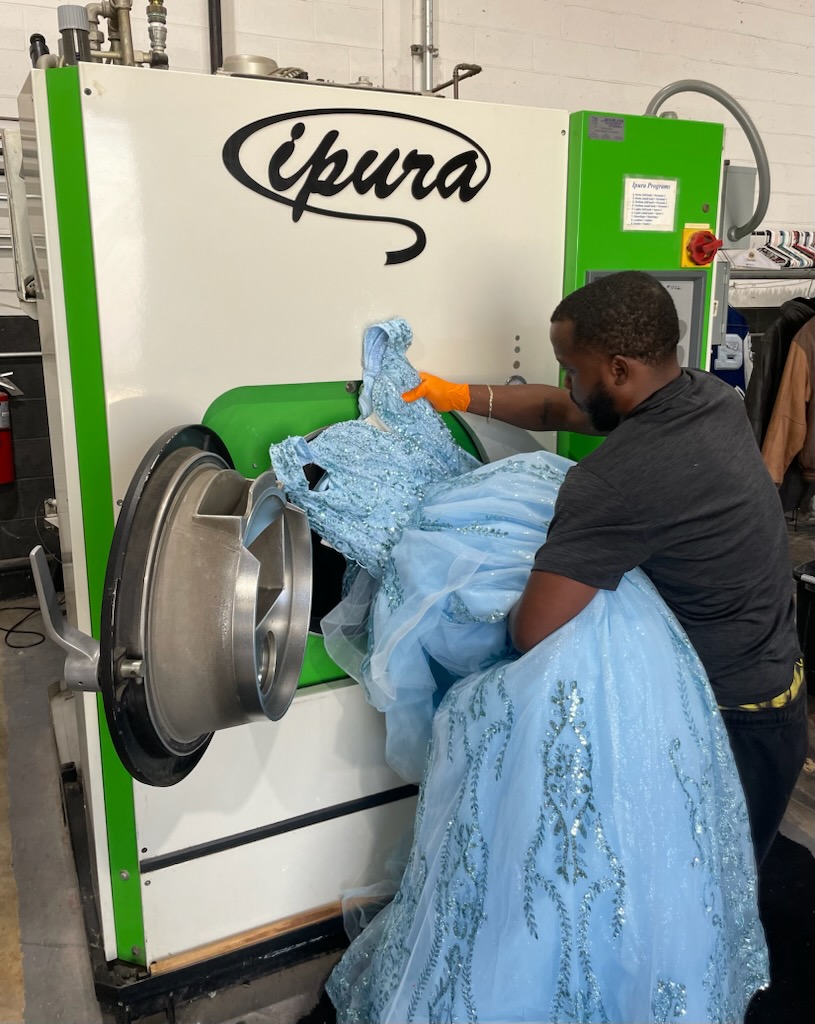 quinceanera dress dry cleaning